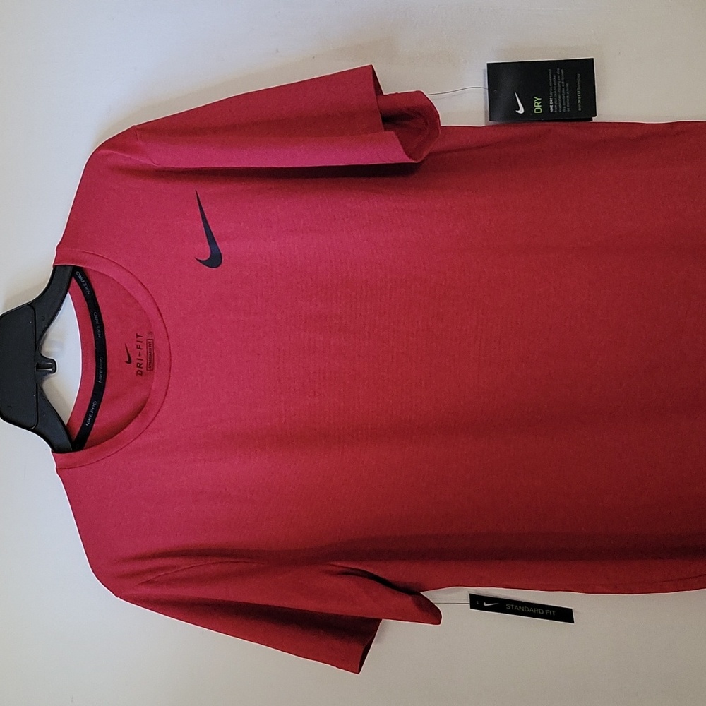 Nike Men's Dri fit Red Training Tee